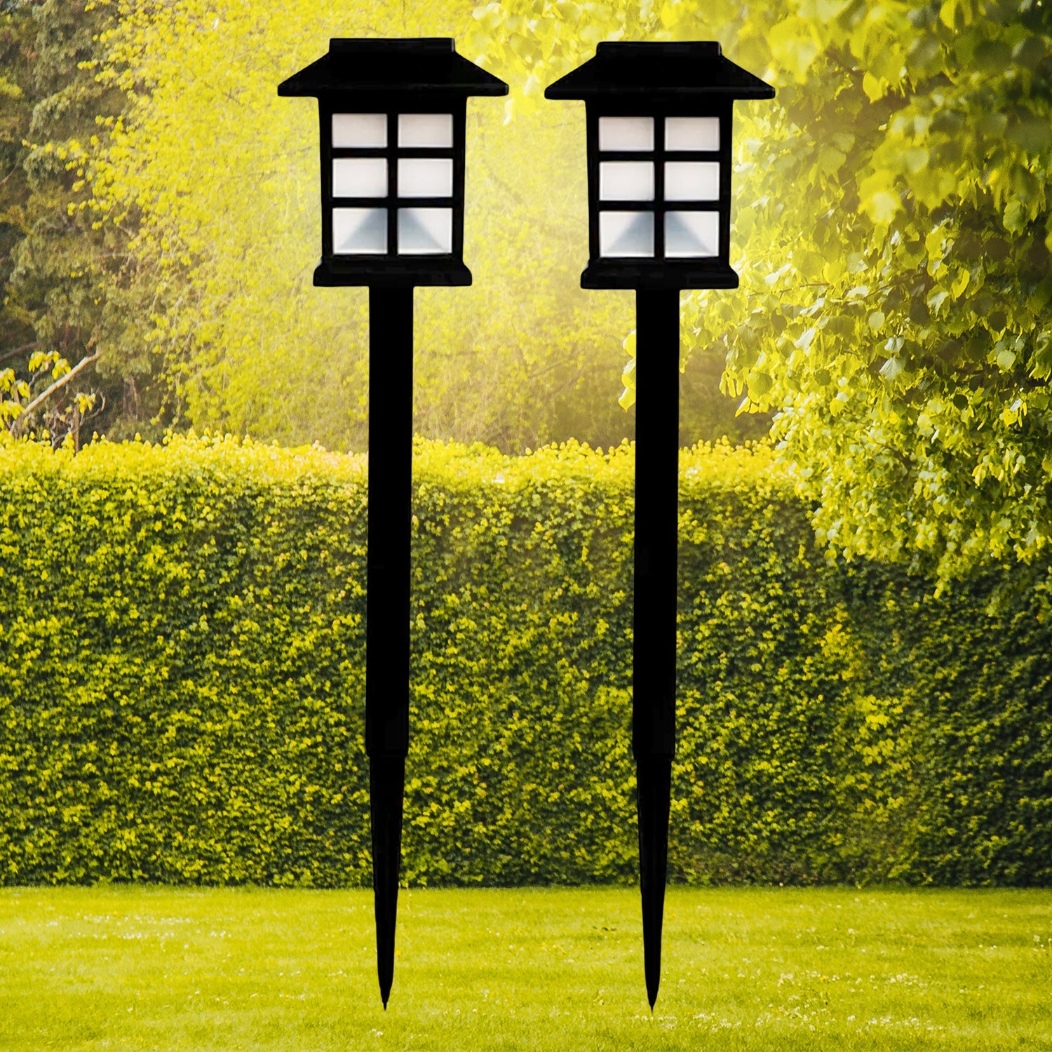 Solar Garden Lights, Outdoor Solar Landscape Lights, Waterproof Outdoor Solar Lights Walkway for Patio, Lawn, Yard, and Landscape (Pack of 2) Solar Garden Lights, Outdoor Solar Landscape Lights, Waterproof Outdoor Solar Lights Walkway for Patio, Lawn, Yard, and Landscape (Pack of 2)